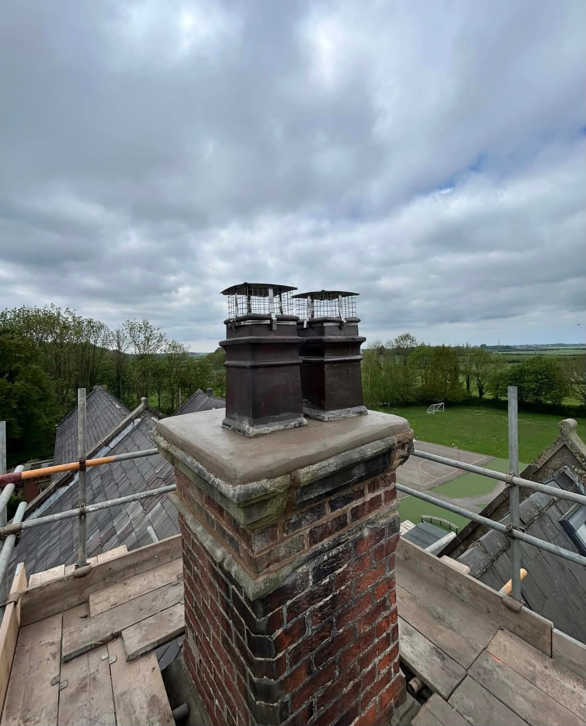 After chimney repair completed in Twickenham